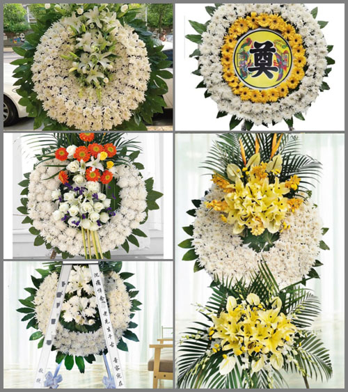 湖北黄冈市黄梅县蔡山镇胡世柏村花圈速递